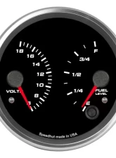 SpeedHut Dual Gauge - Volts, Fuel Level                                     - GR4-DUAL-VF-01 - Image 4