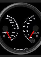 SpeedHut Dual Gauge - Water Temp, Volts                                     - GR4-DUAL-WV-01 - Image 2