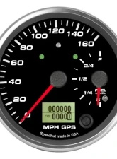 SpeedHut Dual Gauge - 160mph GPS Speedometer  Fuel Level with Turn Signal and High Beam                                     - GR4-DUALGPS-SF-03T - Image 4