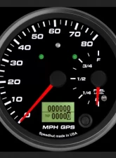 SpeedHut Dual GPS Speedometer 80mph with Fuel Level Gauge, 3.875" Dash Fit, Universal                                     - GR4-DUALGPS-SF-05T - Image 2