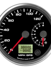 SpeedHut Dual Gauge - 120mph GPS Speedometer  8K Tachometer                                     - GR4-DUALGPS-ST-01 - Image 4