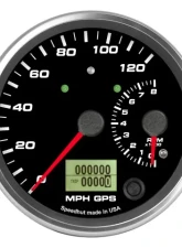 SpeedHut Dual Gauge - 120mph GPS Speedometer  8K Tachometer with Turn Signal and High Beam                                     - GR4-DUALGPS-ST-01T - Image 4