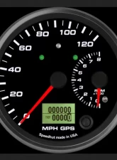 SpeedHut Dual Gauge - 120mph GPS Speedometer  8K Tachometer with Turn Signal and High Beam                                     - GR4-DUALGPS-ST-01T - Image 2