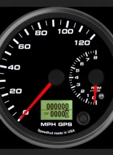 SpeedHut Dual Gauge - 120mph GPS Speedometer  8K Tachometer                                     - GR4-DUALGPS-ST-01 - Image 2
