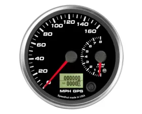 SpeedHut Dual Gauge - 160mph GPS Speedometer  8K Tachometer