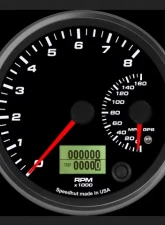 SpeedHut Dual Gauge - 8K Tachometer  160mph GPS Speedometer                                     - GR4-DUALGPS-TS-03 - Image 2