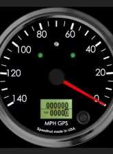 SpeedHut GPS Speedometer Gauge 140mph Counter Clockwise with Turn Signals and High Beam                                     - GR4-GPS-02T-CCW - Image 2