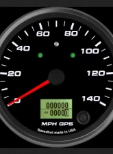 SpeedHut GPS Speedometer Gauge 140mph | with Turn Signal and High Beam                                     - GR4-GPS-02T - Image 2