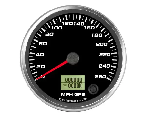 SpeedHut GPS Speedometer Gauge 260mph - GR4-GPS-10