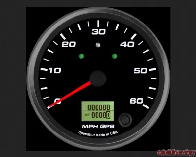 SpeedHut GPS Speedometer Gauge 60mph | with Turn Signal and High Beam - GR4-GPS-13T