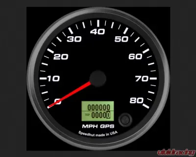 SpeedHut GPS Speedometer Gauge 80mph - GR4-GPS-14