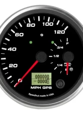 SpeedHut Dual Gauge - 120mph GPS Speedometer  Fuel Level with Turn Signal and High Beam                                     - GR4.5-DUALGPS-SF-01T - Image 4
