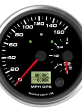 SpeedHut Dual Gauge - 160mph GPS Speedometer  Fuel Level with Turn Signal and High Beam                                     - GR4.5-DUALGPS-SF-03T - Image 4