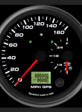 SpeedHut Dual Gauge - 160mph GPS Speedometer  Fuel Level with Turn Signal and High Beam                                     - GR4.5-DUALGPS-SF-03T - Image 2