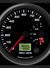 SpeedHut Dual Gauge - 80mph GPS Speedometer  Fuel Level                                     - GR4.5-DUALGPS-SF-05 - Image 2