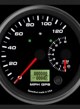 SpeedHut Dual Gauge - 120mph GPS Speedometer  8K Tachometer with Turn Signal and High Beam                                     - GR4.5-DUALGPS-ST-01T - Image 2