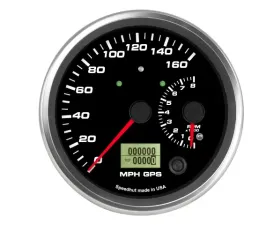 SpeedHut Dual Gauge - 160mph GPS Speedometer  8K Tachometer with Turn Signal and High Beam