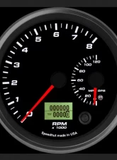 SpeedHut Dual Gauge - 8K Tachometer  120mph GPS Speedometer with Turn Signal and High Beam                                     - GR4.5-DUALGPS-TS-01T - Image 2