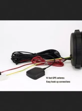 SpeedHut Dual Gauge - 8K Tachometer  120mph GPS Speedometer with Turn Signal and High Beam                                     - GR4.5-DUALGPS-TS-01T - Image 3