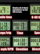 SpeedHut Dual Gauge - 8K Tachometer  120mph GPS Speedometer with Turn Signal and High Beam                                     - GR4.5-DUALGPS-TS-01T - Image 4