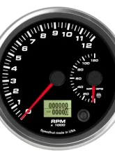 SpeedHut Dual Gauge - 12K Tachometer  120 mph GPS Speedometer                                     - GR4.5-DUALGPS-TS-02 - Image 4