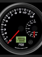 SpeedHut Dual Gauge - 12K Tachometer  120 mph GPS Speedometer                                     - GR4.5-DUALGPS-TS-02 - Image 2