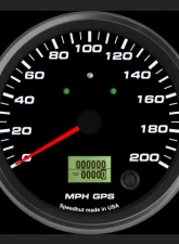 SpeedHut GPS Speedometer Gauge 200mph | with Turn Signal and High Beam                                     - GR4.5-GPS-06T - Image 2