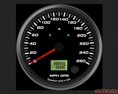 SpeedHut GPS Speedometer Gauge 260mph | with Turn Signal and High Beam - GR4.5-GPS-10T