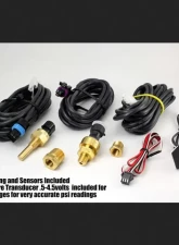 SpeedHut Quad Gauge - Oil Psi, Water Temp, Fuel Level, Volts                                     - GR4.5-QUAD-01 - Image 4