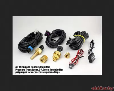 SpeedHut Quad Gauge - Oil Psi, Water Temp, Fuel Level, Volts - GR4.5-QUAD-01