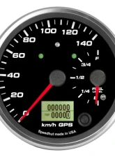 SpeedHut Dual Gauge - 140kmh Metric GPS Speedometer  Fuel level with Turn Signal and High Beam                                     - GRM4-DUALGPS-SF-02T - Image 4