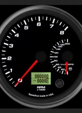 SpeedHut Dual Gauge -  8K Tachometer  200kmh Metric GPS Speedometer                                     - GRM4.5-DUALGPS-TS-01 - Image 2