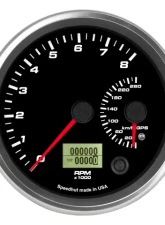 SpeedHut Dual Gauge - 8K Tachometer   260kmh Metric GPS Speedometer                                     - GRM4.5-DUALGPS-TS-03 - Image 4