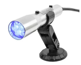 SpeedHut SST Shift Light - Blue LEDs with Silver Aluminum Tube Smart-Shift Technology