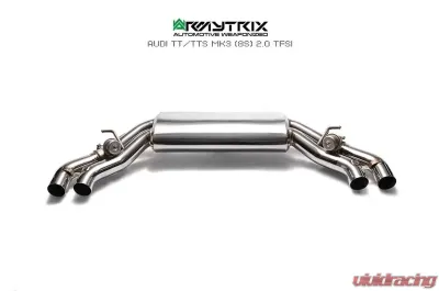 ARMYTRIX Valvetronic Exhaust System Audi TTS Quattro MK3 8S 2.0 TFSI Non-OPF 2015+ - AU8SS-QC11