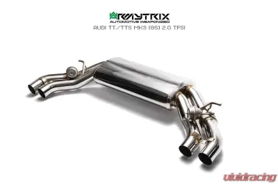 ARMYTRIX Valvetronic Exhaust System Audi TTS Quattro MK3 8S 2.0 TFSI Non-OPF 2015+ - AU8SS-QC11
