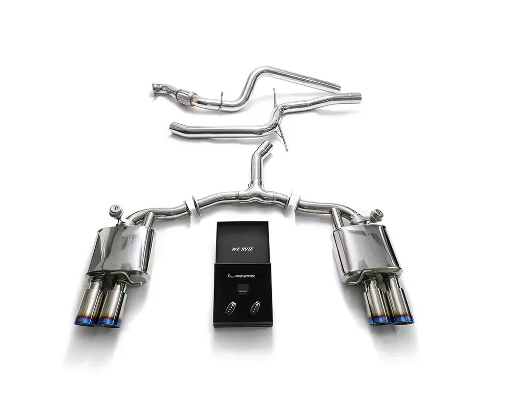 ARMYTRIX Valvetronic Exhaust System Audi  A4 | A4 Avant B9 2.0 TFSI 2WD Non-OPF 2016+ - AU942-QS11B