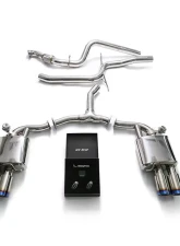 ARMYTRIX Valvetronic Exhaust System Audi  A4 | A4 Avant B9 2.0 TFSI 2WD Non-OPF 2016+                                     - AU942-QS11B - Image 4