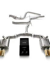 ARMYTRIX Valvetronic Exhaust System Audi  A4 | A4 Avant B9 2.0 TFSI 2WD Non-OPF 2016+                                     - AU942-QS11G - Image 4