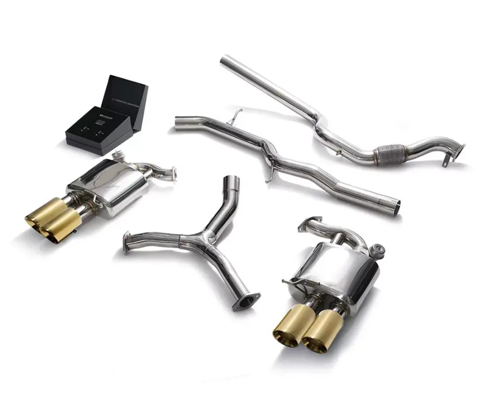 ARMYTRIX Valvetronic Exhaust System A4 Quattro | A4 Avant Quattro B9 2.0 TFSI 4WD Non-OPF 2016+ - AU944-QS11G