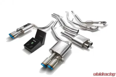 ARMYTRIX Valvetronic Exhaust System Audi S4 | S5  3.0L V6 Turbo B9 Non-OPF 2017-2023 - AU94S-QS14B