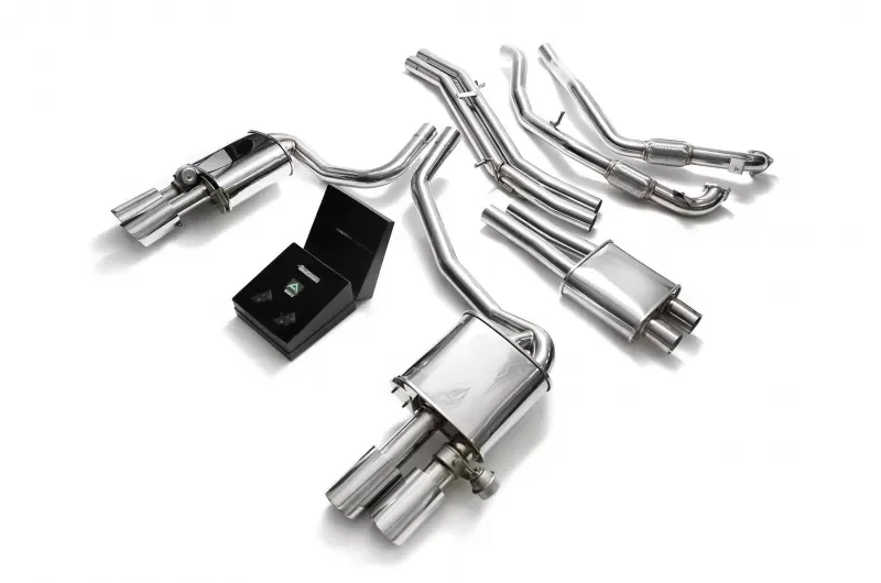 ARMYTRIX Valvetronic Exhaust System Audi S4 | S5  3.0L V6 Turbo B9 Non-OPF 2017-2023 - AU94S-QS14C