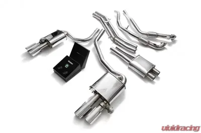 ARMYTRIX Valvetronic Exhaust System Audi S4 | S5  3.0L V6 Turbo B9 Non-OPF 2017-2023 - AU94S-QS14C