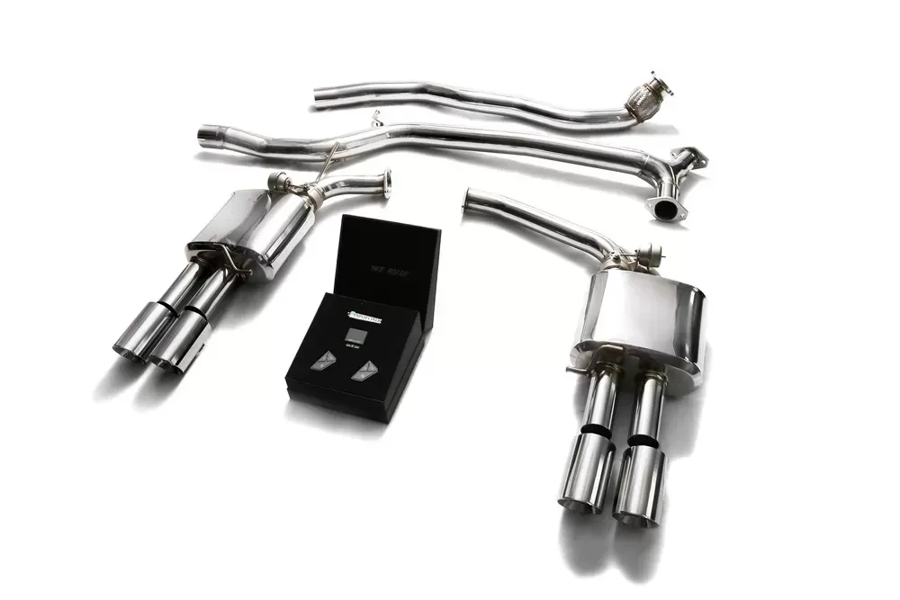 ARMYTRIX Valvetronic Exhaust System Audi A5 | A5 Quattro 2005-2015 - AUB82-QS11C