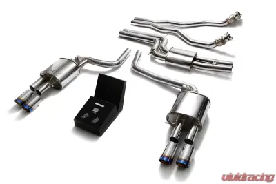 ARMYTRIX Valvetronic Exhaust System Black Tips Audi A5/S5 Coupe | Cabriolet B8 3.0L TFSI V6 2008-2016 - AUBS2-QS11B