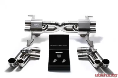 ARMYTRIX Stainless Steel Valvetronic Catback Exhaust System Audi R8 V8 MKI 2007-2012 - AUR81S-C