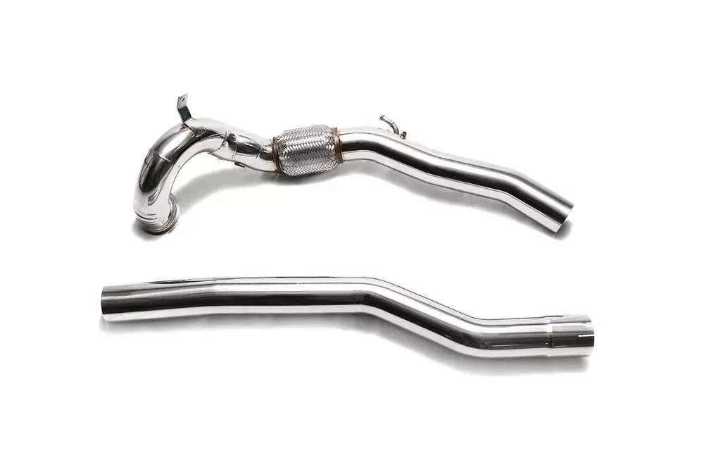 ARMYTRIX Sport Cat-Pipe w/200 CSPI Catalytic Converters / Secondary Downpipe Audi S3 8V | VW Golf R MK7 2013-2020 - AWVSR-CD