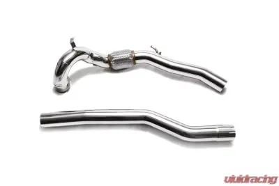 ARMYTRIX Sport Cat-Pipe w/200 CSPI Catalytic Converters / Secondary Downpipe Audi S3 8V | VW Golf R MK7 2013-2020 - AWVSR-CD