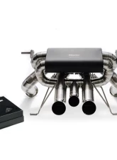 ARMYTRIX Titanium Black Coated Valvetronic Exhaust System Titanium Quad Tips Lamborghini Aventador S LP740-4 2017-2021                                     - LBA40-C - Image 11