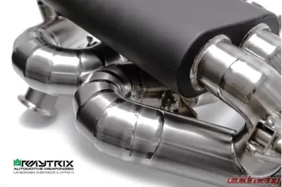 ARMYTRIX Titanium Black Coated Valvetronic Exhaust System Titanium Quad Tips Lamborghini Aventador S LP740-4 2017-2021 - LBA40-C